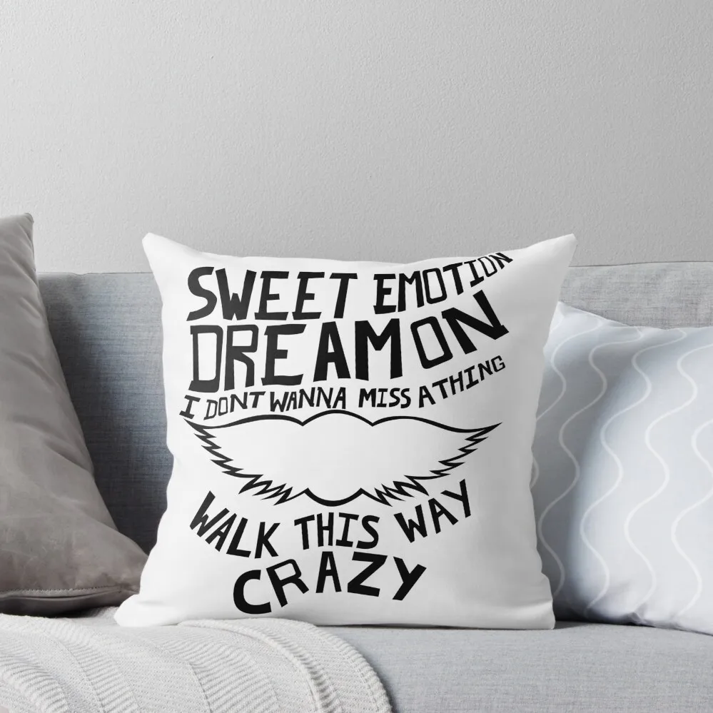 

Aerosmith - Songs Throw Pillow Sofa Decorative Covers Couch Pillows Pillow Case Christmas Embroidered Cushion Cover