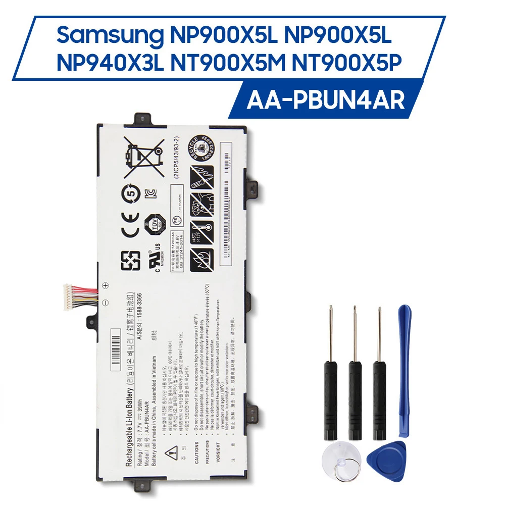 

Запасная батарея для Samsung NP900X5L, NP900X5L, NP940X3L, NT900X5M, NT900X5P
