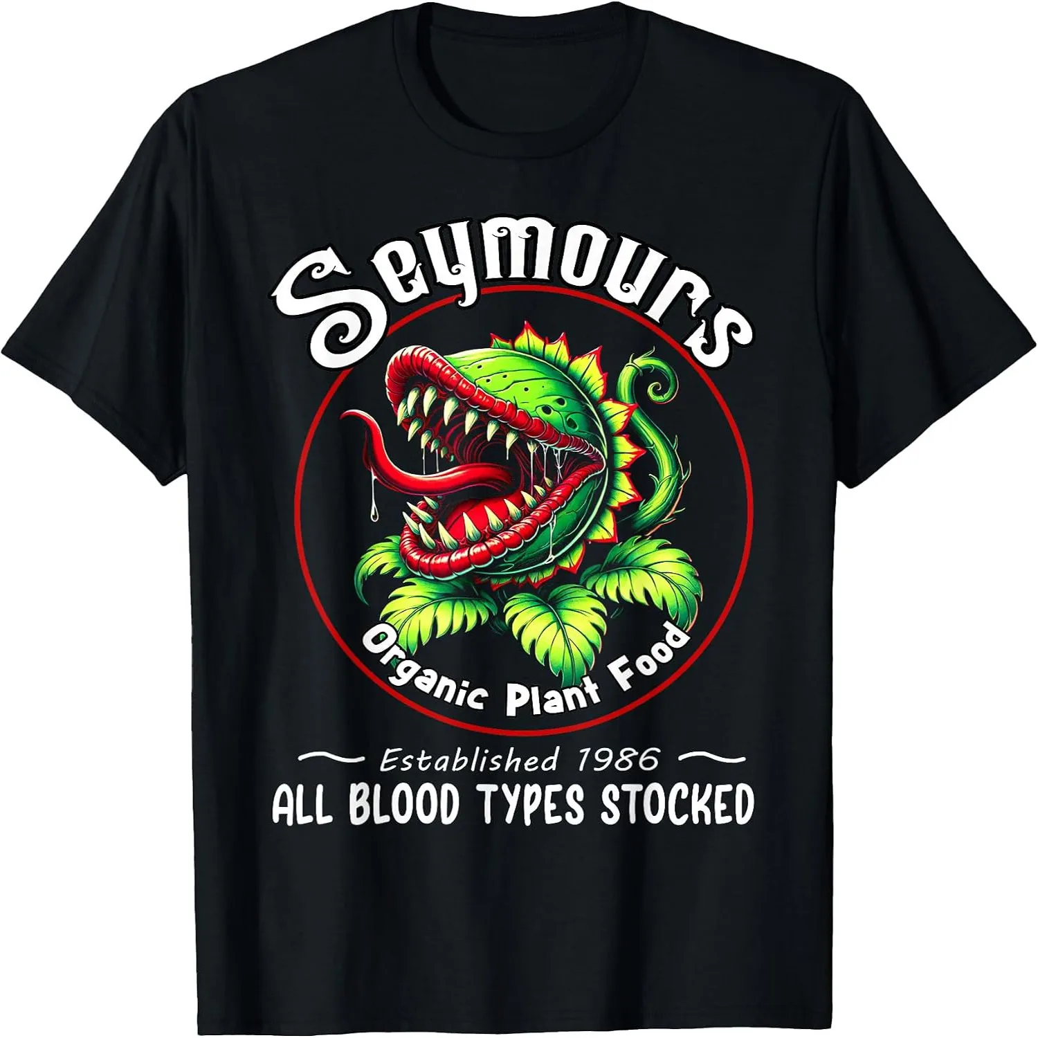 Organic Plant Food Humor Horror Retro Apparel T-Shirt