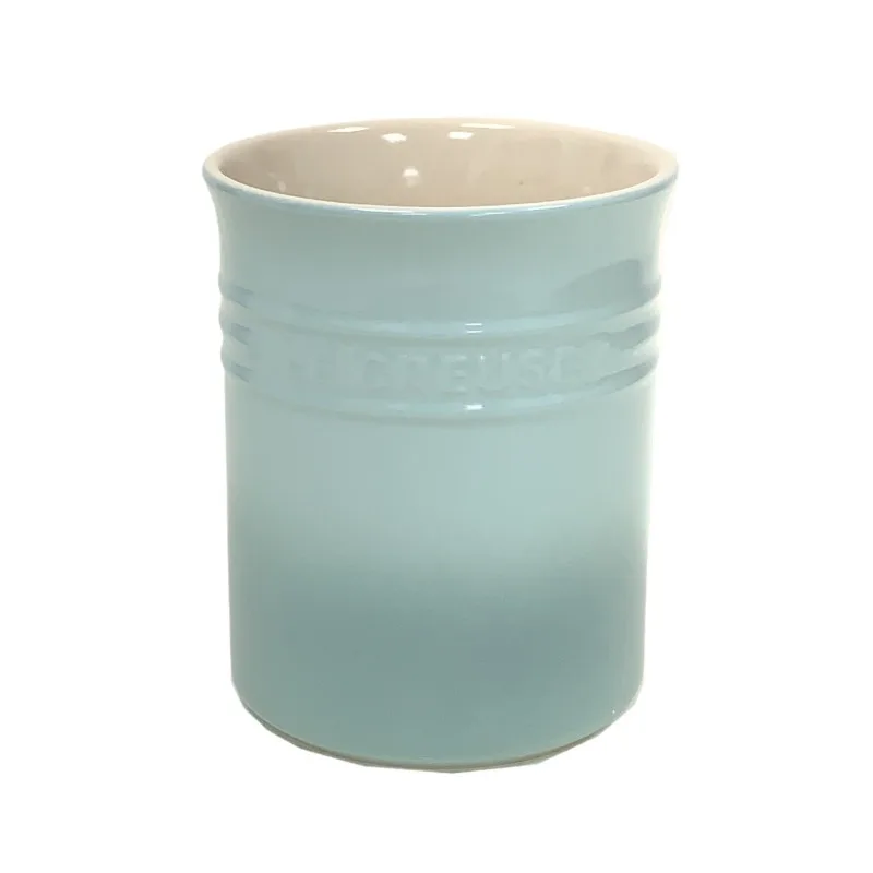 Porcelain Kitchen Utensil Holder for Countertop,Ceramic Storage Organizer for Knives Spoons and Forks,Cooking Tools Container
