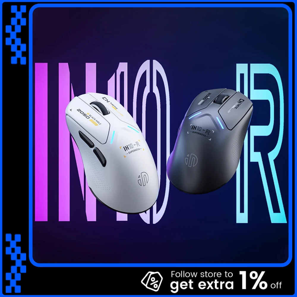 

Беспроводная мышь INPHIC IN10R, трехрежимная мышь PAW3395, беспроводная, 8000 Гц, скорость отгрузки, легкие игровые мыши, геймерские аксессуары, 1 шт.