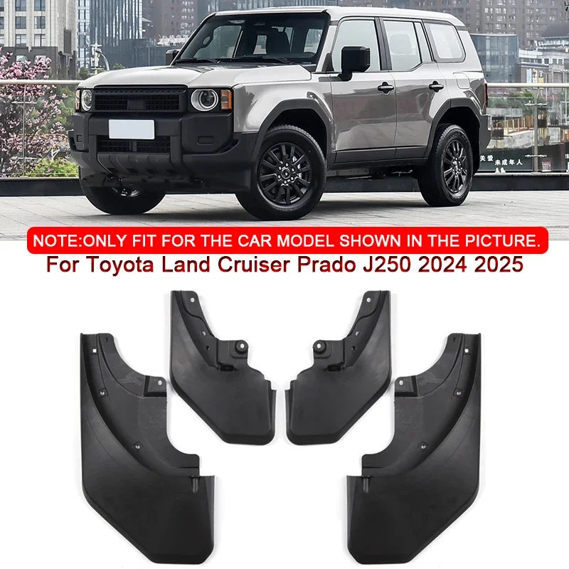 

Подходит для Toyota Land Cruiser Prado J250 2024 2025, Стайлинг автомобиля, ABS, автомобильные брызговики, брызговики, переднее и заднее крыло