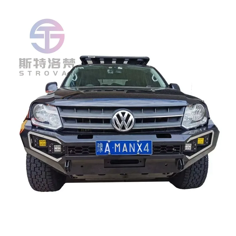 Parachoques Delantero Único para Amarok, Barra Protectora de Acero para Amarok 1.ª Generación 10-22