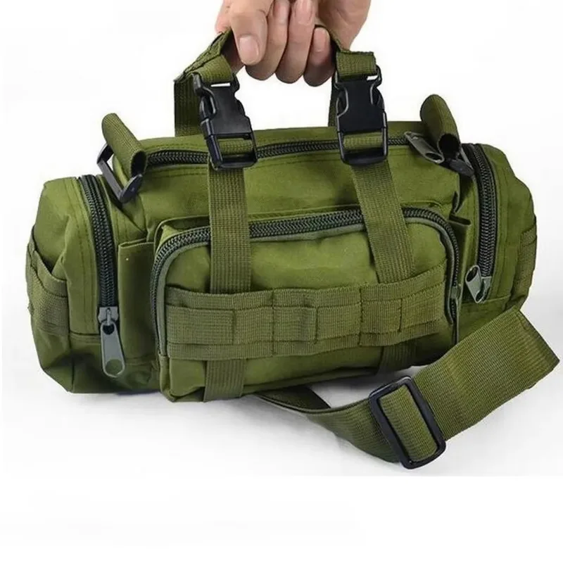 1pcs-green-oxford-cloth-utility-tool-bag-with-detachable-shoulder-strap-compact-crossbody-bag-for-daily-carry
