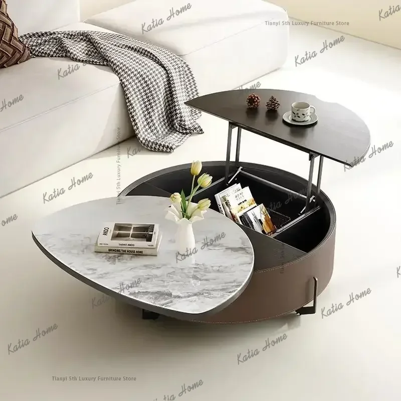 ld Simple Modern Coffee Tables Living Room Luxury Design Rock Plate Originality Home Furniture Tavolino Salotto FYCT