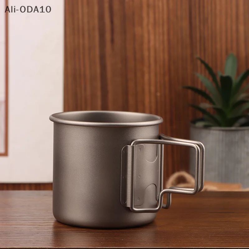 كوب للتخييم، كوب من التيتانيوم، أدوات المائدة السياحية، أدوات النزهة، معدات المطبخ الخارجية، السفر، أواني الطبخ، المشي لمسافات طويلة