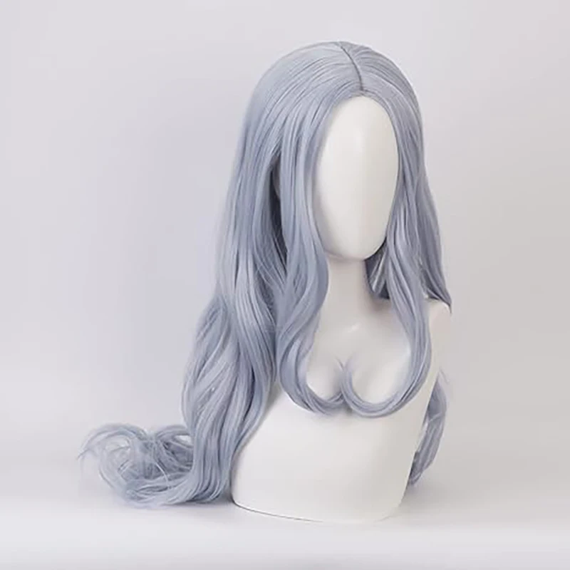 Anime My Hero Academia Eri Cosplay perruque longue vague argent gris synthétique femmes Costume cheveux perruques pour fille fête Cos jeu de rôle