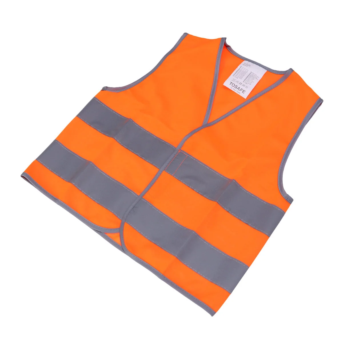 Gilet de coulée de nuit en plein air en verre de sécurité pour enfant, enfant, garçon, fille, orange, taille S