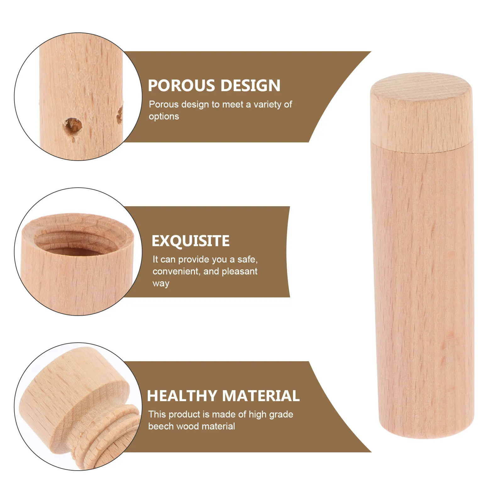 

Scent Inhaler Stick Wooden Inhaling Tool Simple Look Match Home Styles Respiratory Problems Relief Aromatherapy Smelling Stick