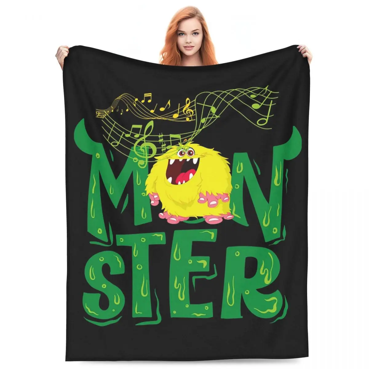 My Singing Monster Cartoon Blanket Flannel Sofa Throw Blanket Lightweight for Couch Bedding Travel Throws Bedspread Quilt