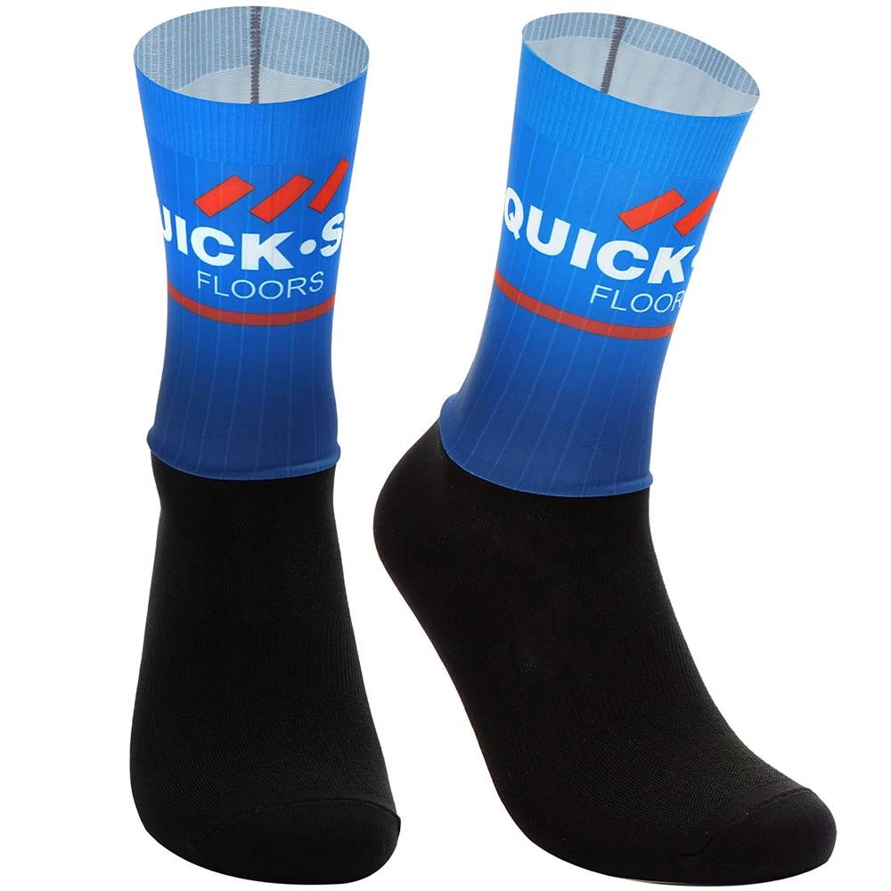 CUT LASER-calcetines de ciclismo antideslizantes para hombre y mujer, medias transpirables de 2024 INEOS QUICK STEP, ALPECIN FENIX TEAM, MITI