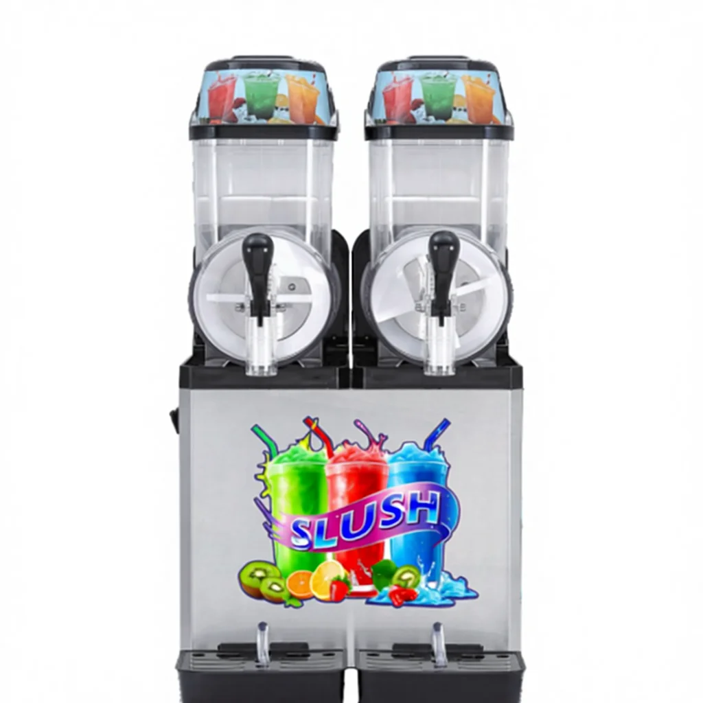 Triple Cylinder Stainless Steel Juice Maker Single Double Cylinder Snow Melting Smoothie Machine for Restaurant Coffee Bar