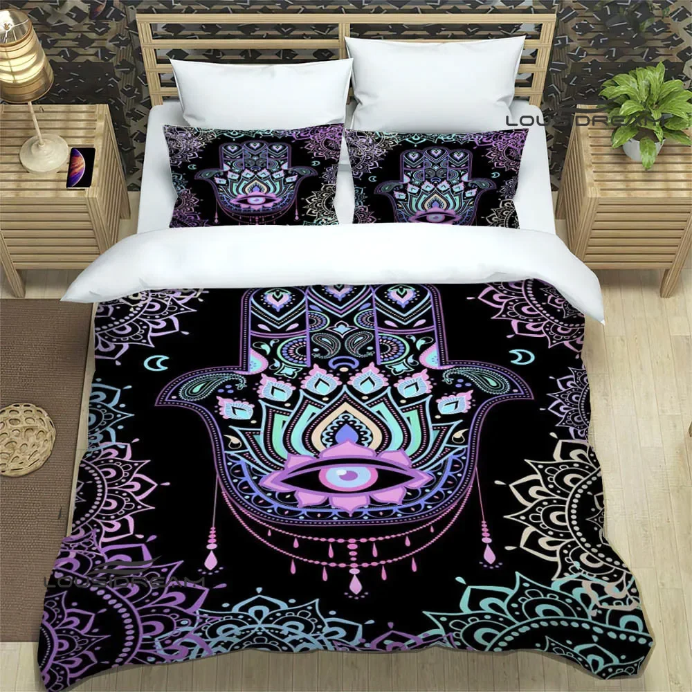 3D Hand of Fatima printed Bedding Sets exquisite bed supplies set duvet cover bed comforter set bedding set luxury birthday gift