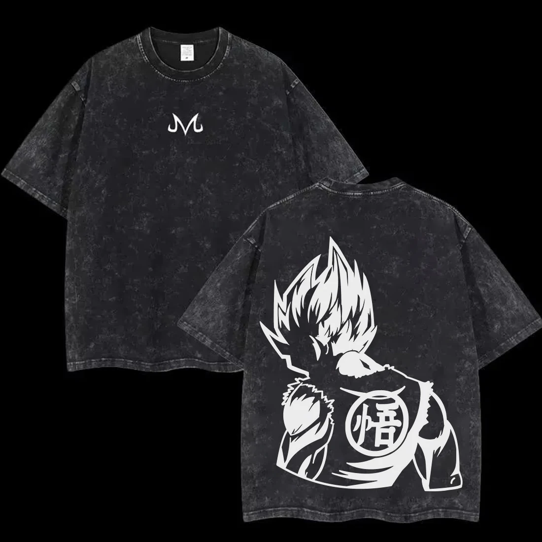 

Аниме Dragon Ball косплей мытая футболка Гоку хлопковая свободная большая повседневная спортивная футболка Vegeta для спортзала мужская футболка в стиле Харадзюку одежда