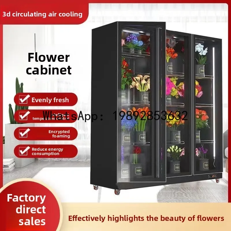 

Flower preservation cabinet, commercial bouquet display cabinet, refrigerated cabinet, refrigerator, flower shop floral cooler