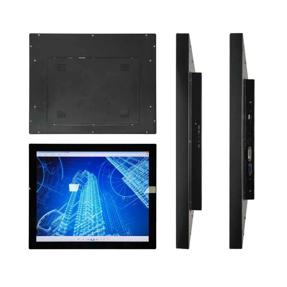 

ZJZ Wholesale 19 Inch Ture Flat Lifetime Waterproof IP65 Capacitive Touch Display LCD HDMI IPS Tft Screen Industrial Monitor