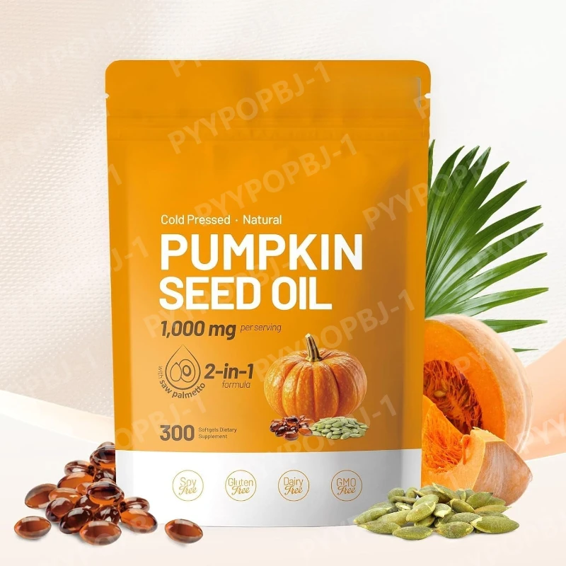 

Pumpkin Seed Oil with Saw Palmetto Natural Botanical Supplement Daily Wellness Support Non GMO