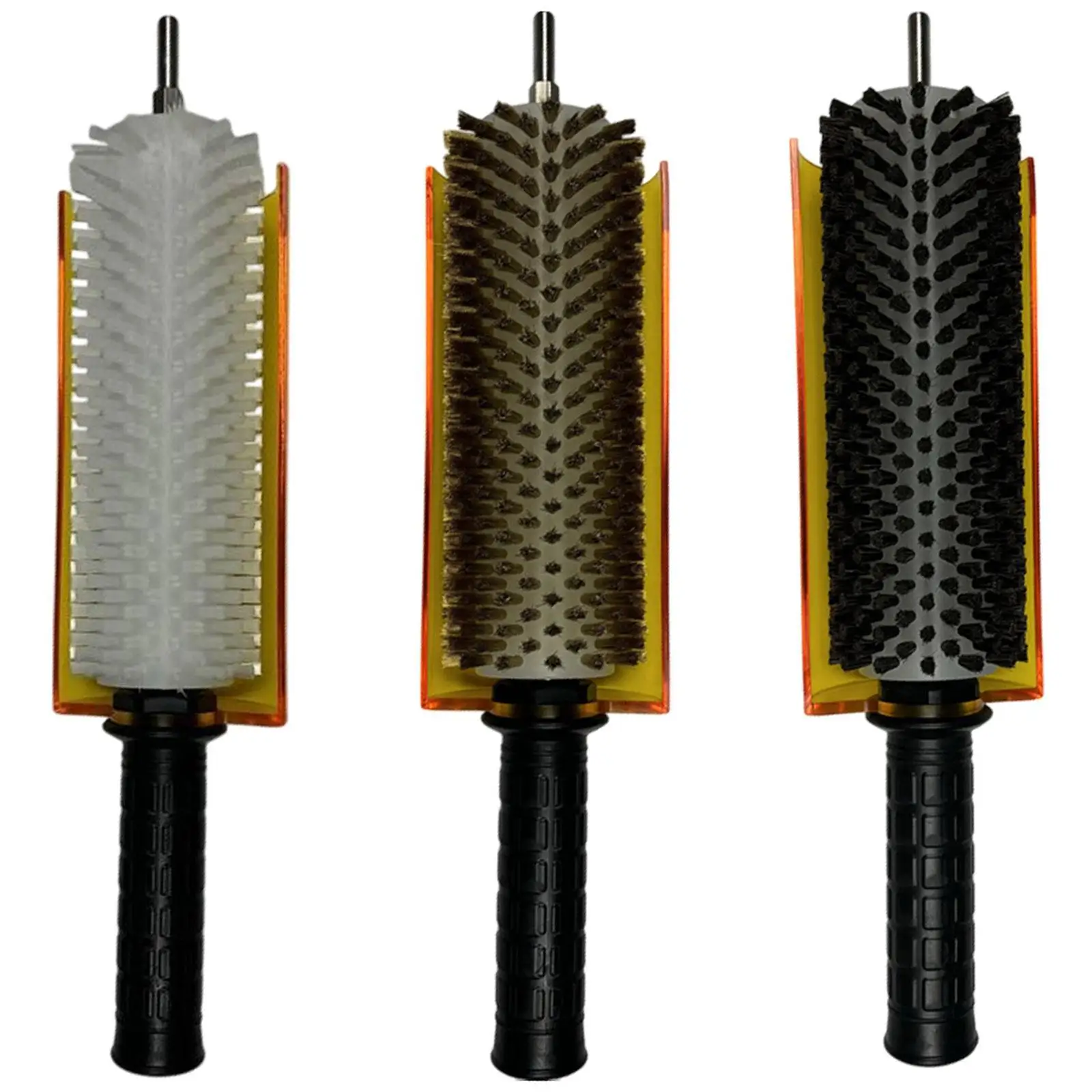 

Ski Brush with Axle Handle and Cover Kit Roller Brush Snowboard Waxing Brush Ski Board Waxing Brush Ski Maintenance Tool