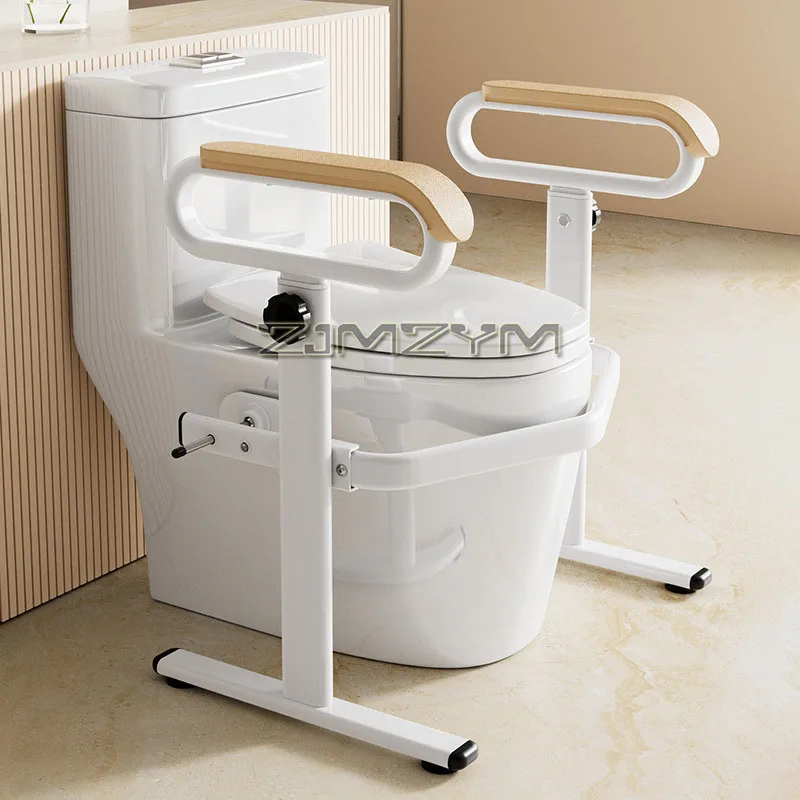 قضبان إمساك مضادة للانزلاق لدرابزين الأمان تدعم دعامة ذراع المرحاض ومسند ذراع غير مثقوب ومساعدة الوقوف