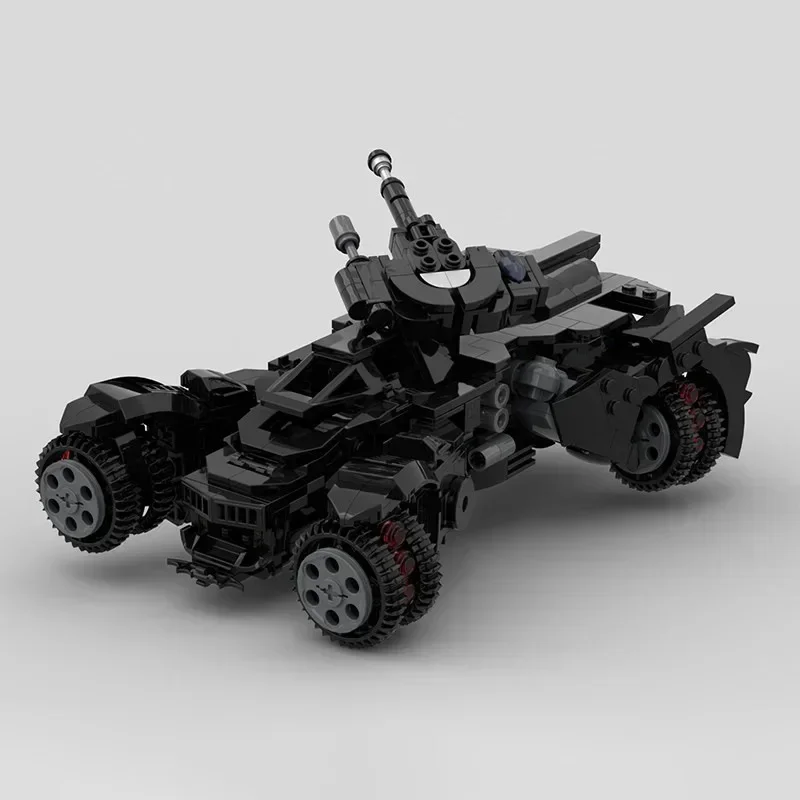 666PCS MOC Arkham Knight Batmobile Speed Champions Sports Cars Building Blocks Speed Vehicle Model Puzzle Toy For Kid Adult Gift