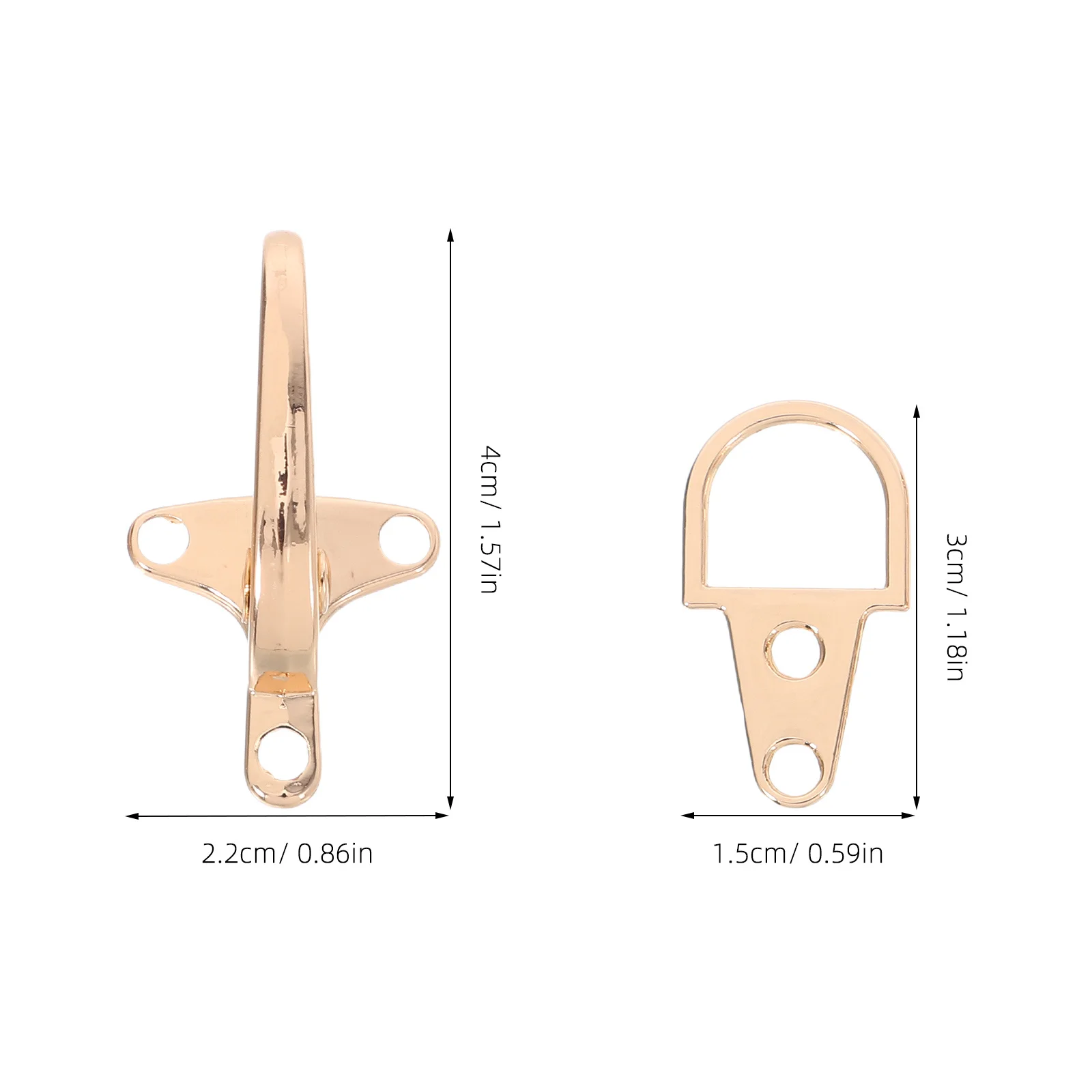 2 مجموعات الملابس حزام أبازيم معدنية تبديل التعشيق سبيكة استبدال معطف سترة فستان إغلاق المشابك لحقائب الظهر ملابس خارجية #2