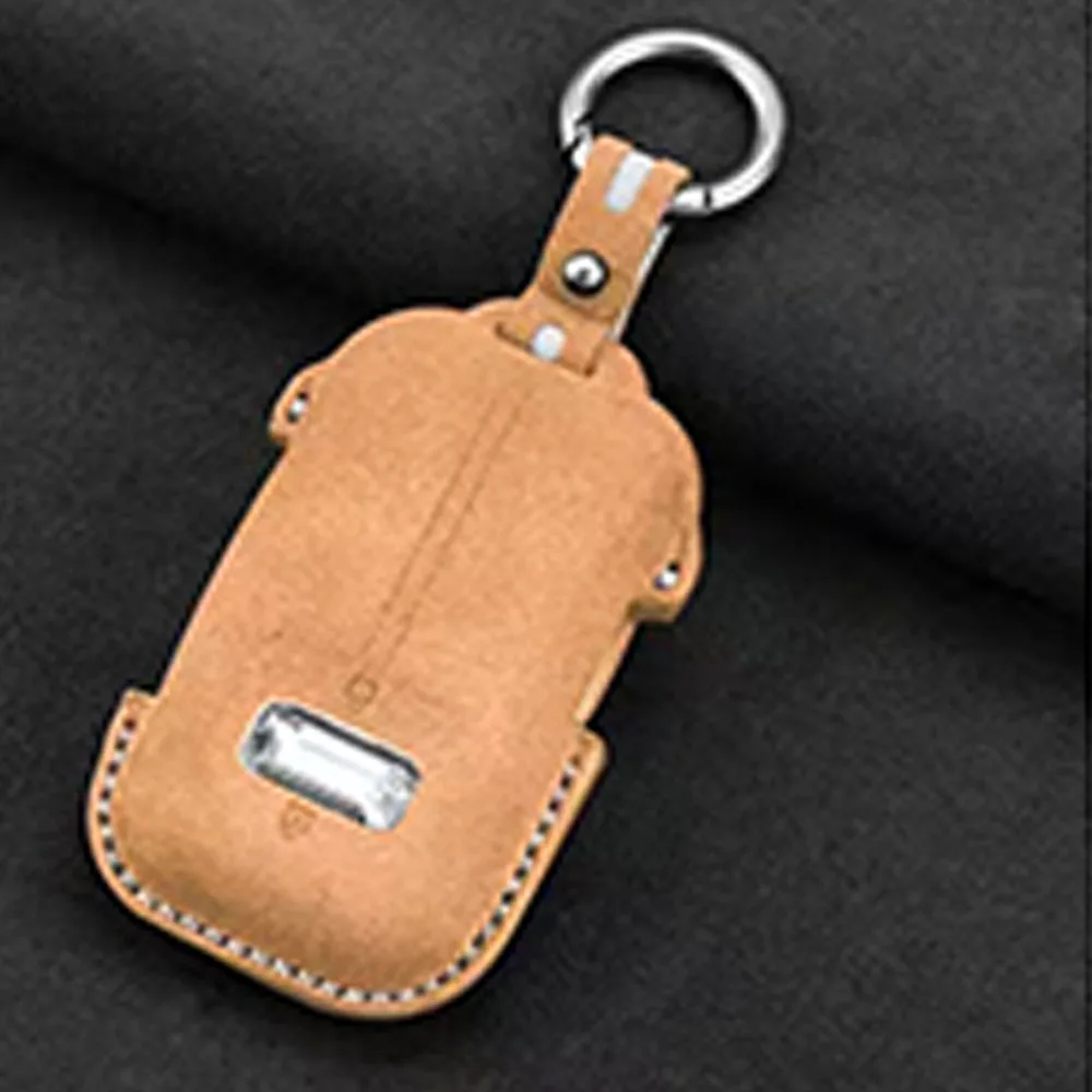 Fit For ZEEKR 9X 2025 2026 Bluetooth Keycase Suede Keycase Buckle Protective Cover Interior Accessories Modified Parts