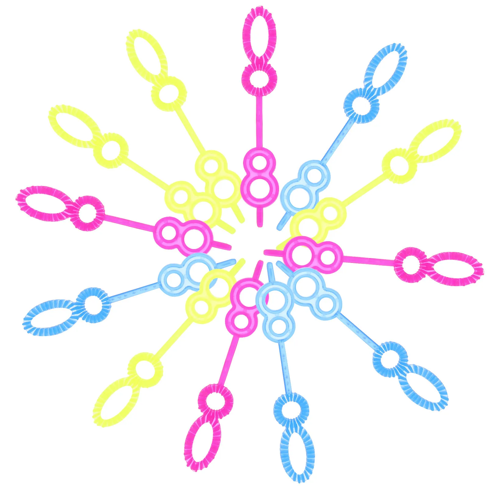 

100pcs Wand Tool Kids Set Smooth Safe Outdoor Bubble Blower Set Fun Bubble Blower For Children Teens Random Color