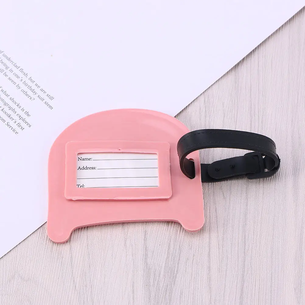 

2Pcs Lightweight Reusable Luggage Tags PVC Construction Compact Design Suitcase Tag Travel Baggage Identifier Label for Outdoor