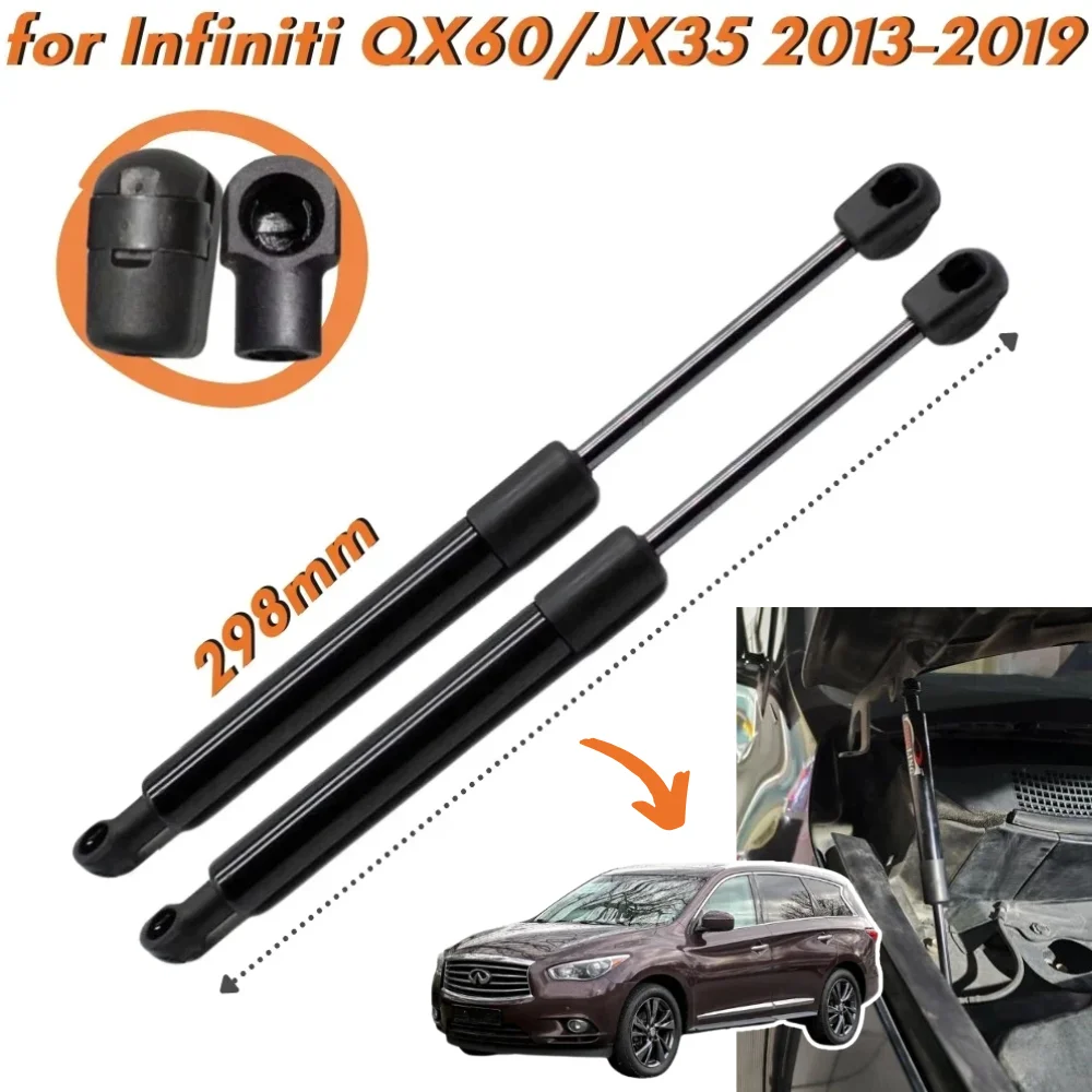 

Qty(2) Hood Struts for Infiniti QX60 JX35 2013-2019 11.75inch 654703JA0A Front Bonnet Lift Supports Shock Absorbers Gas Springs