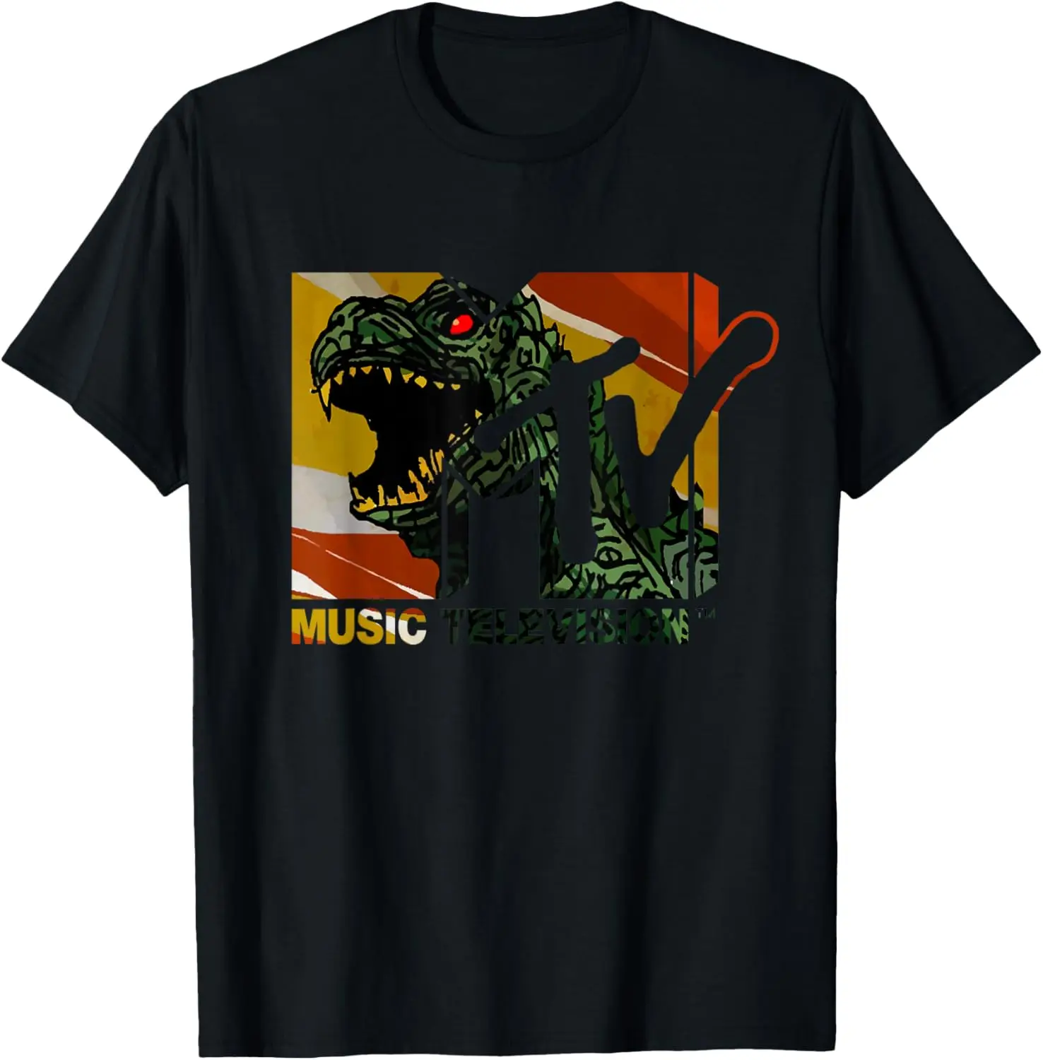 Mademark x MTV - MTV Logo Monster will Eat You Vintage Graphic Men & Women T-Shirt