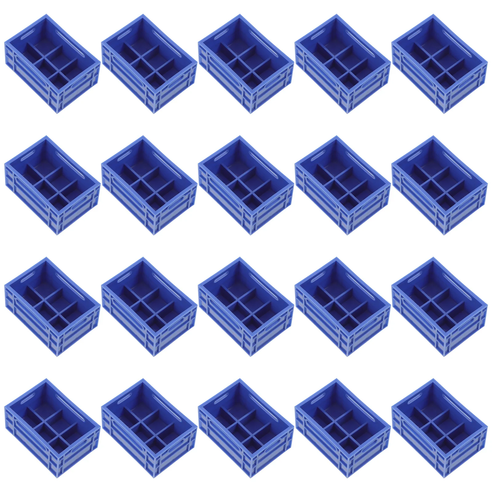 

30Pcs Mini Simulated Storage Crates - Realistic Small Baskets for Dollhouse Kitchen Furniture Mini House Decor Craft Arrangement