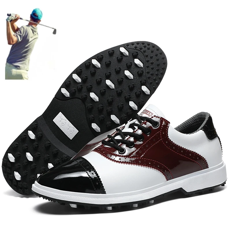 Nowe męskie buty golfowe Trawa Antypoślizgowe buty treningowe do gry w golfa Klasyczne modne buty Lefu Outdoor Sports Buty turystyczne i chodzące