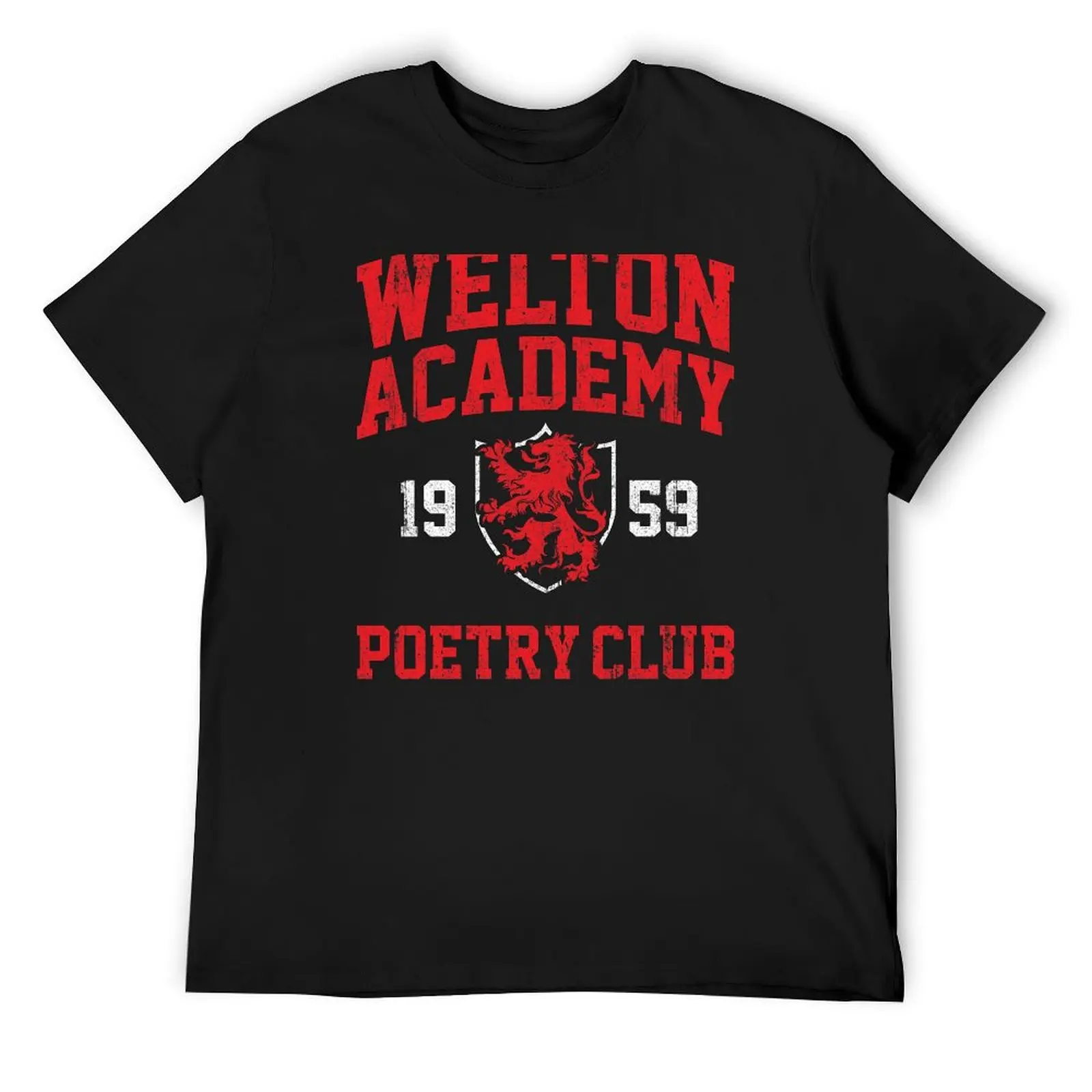 Welton Academy Poetry Club T-Shirt quick-drying animal prinfor boys street wear men t shirts high quality