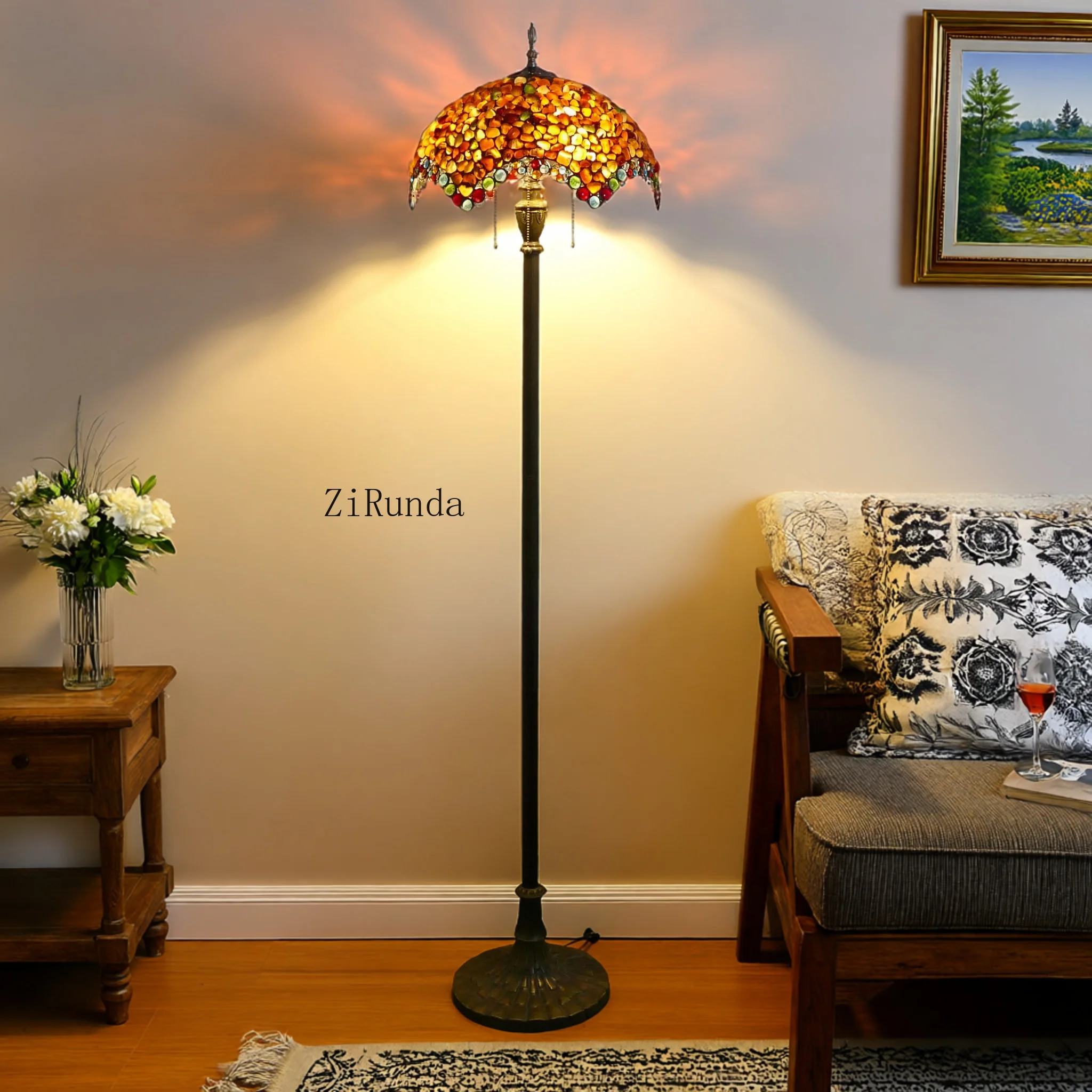 Modern American country floor LED E26 dining room, bedroom, living room, café floor lamp