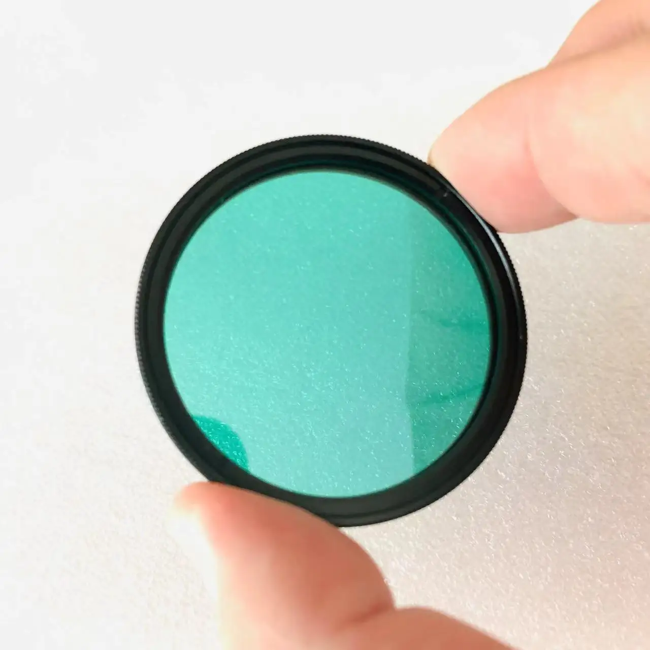 Multiple Sizes Light Green Vision Camera Lens Optical Glass Filter For Aerochrome Photography