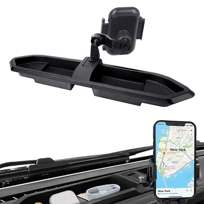 

Suitable for 18-22 JL Wrangler Gladiator JT modified center console instrument panel phone holder storage box