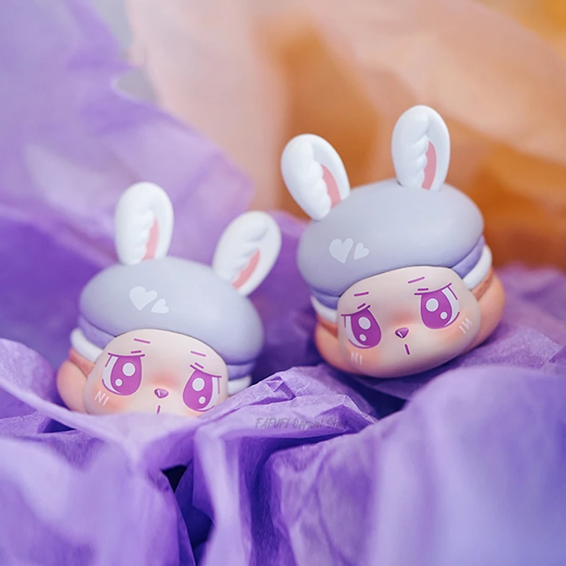 

LUXYES Foot Wild ZHIZHI Double Berry Macaron Rabbit Molecular Decoration Gift Kawaii Ornaments Figurines Home Decor Desktop