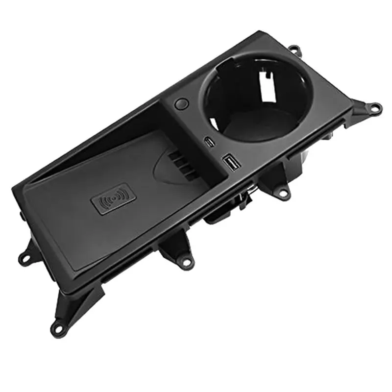 AB61-For A6/A7 2019-2025 Compatible 20W Wireless Charging Cup Holder Fast Charging& Ambient Lighting