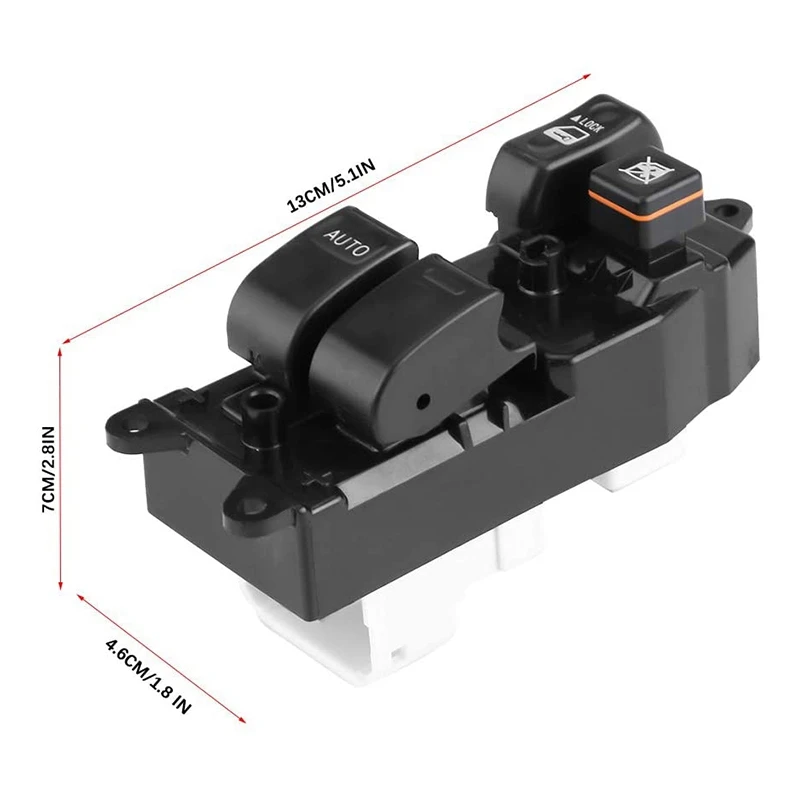 Interruptor de Control de ventana eléctrica del lado del conductor delantero izquierdo para Toyota RAV4, 84820, 42160, 2000, 2001, 2002, 2003, 2004, 2005