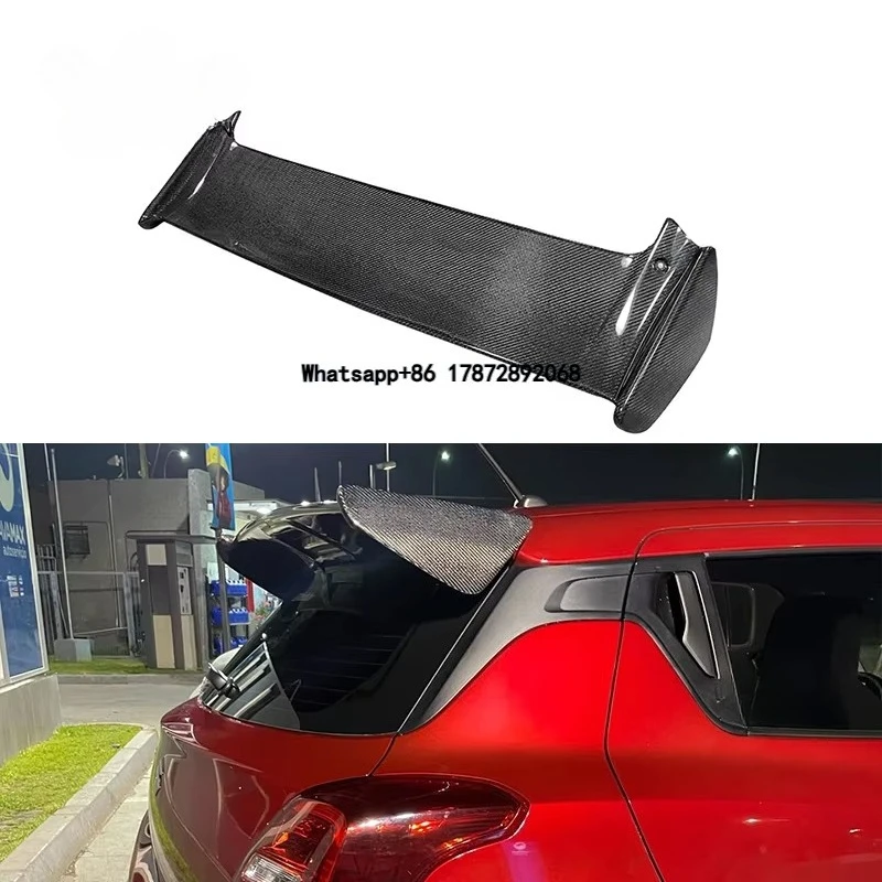 

Style Carbon Fiber Swift Rear Spoiler for Swift ZC33S 2017-2021 Rear Trunk Spoiler Lip Guide Wing Lip Car Bumper