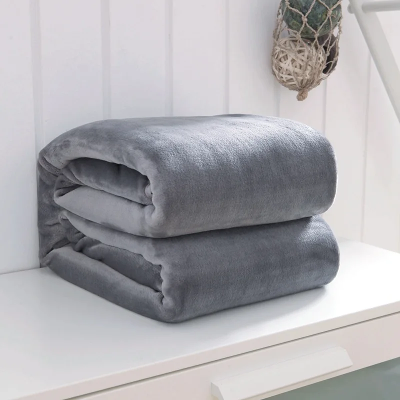2025 neue Sommerdecke Leinen Plüschdecke Studentenwohnheim Büro Mittagspause Korallen Fleece Flanelldecke