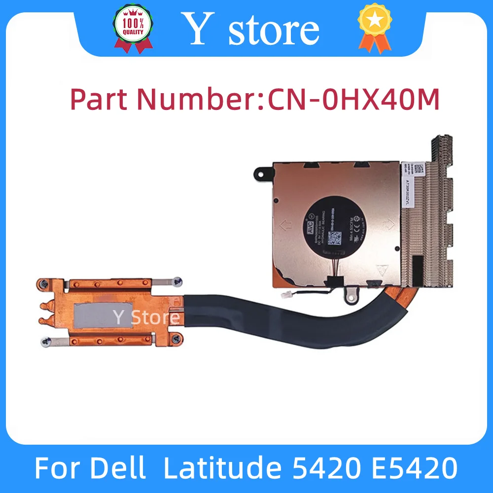 

Y Store New Original For Dell Latitude 5420 E5420 Radiator Laptop Heatsink With Fan 0HX40M HX40M CN-0HX40M Fast Ship