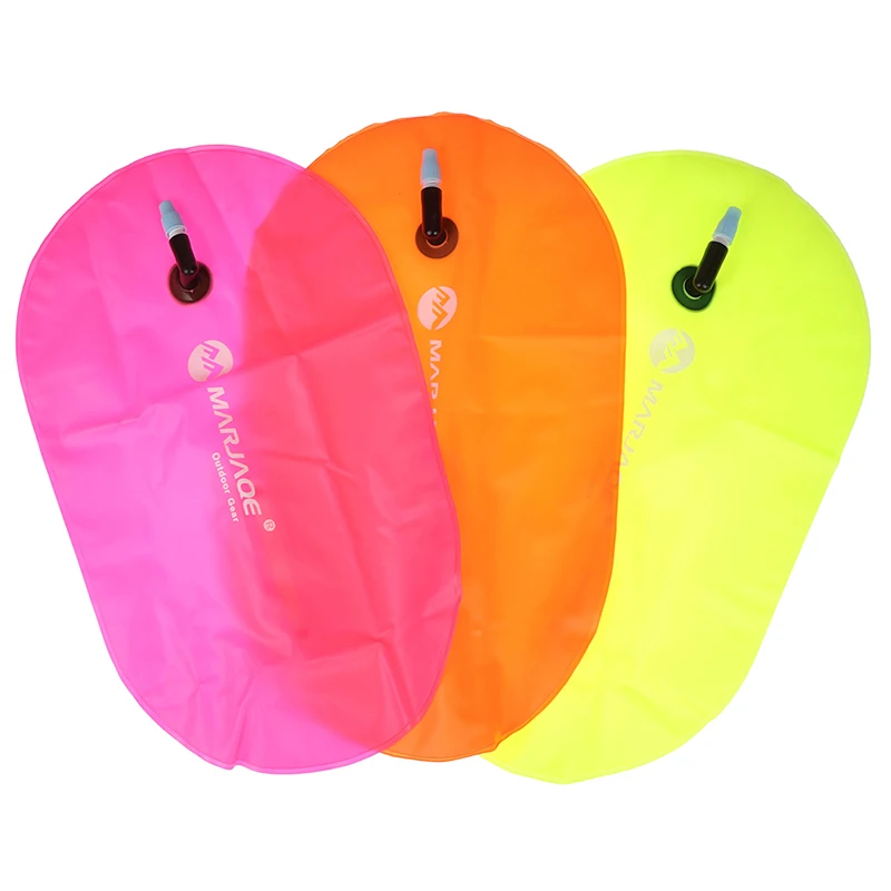 1PC PVC Swimming Buoy Safety Air Dry Tow Bag Float Inflatable Signal Drift Bag