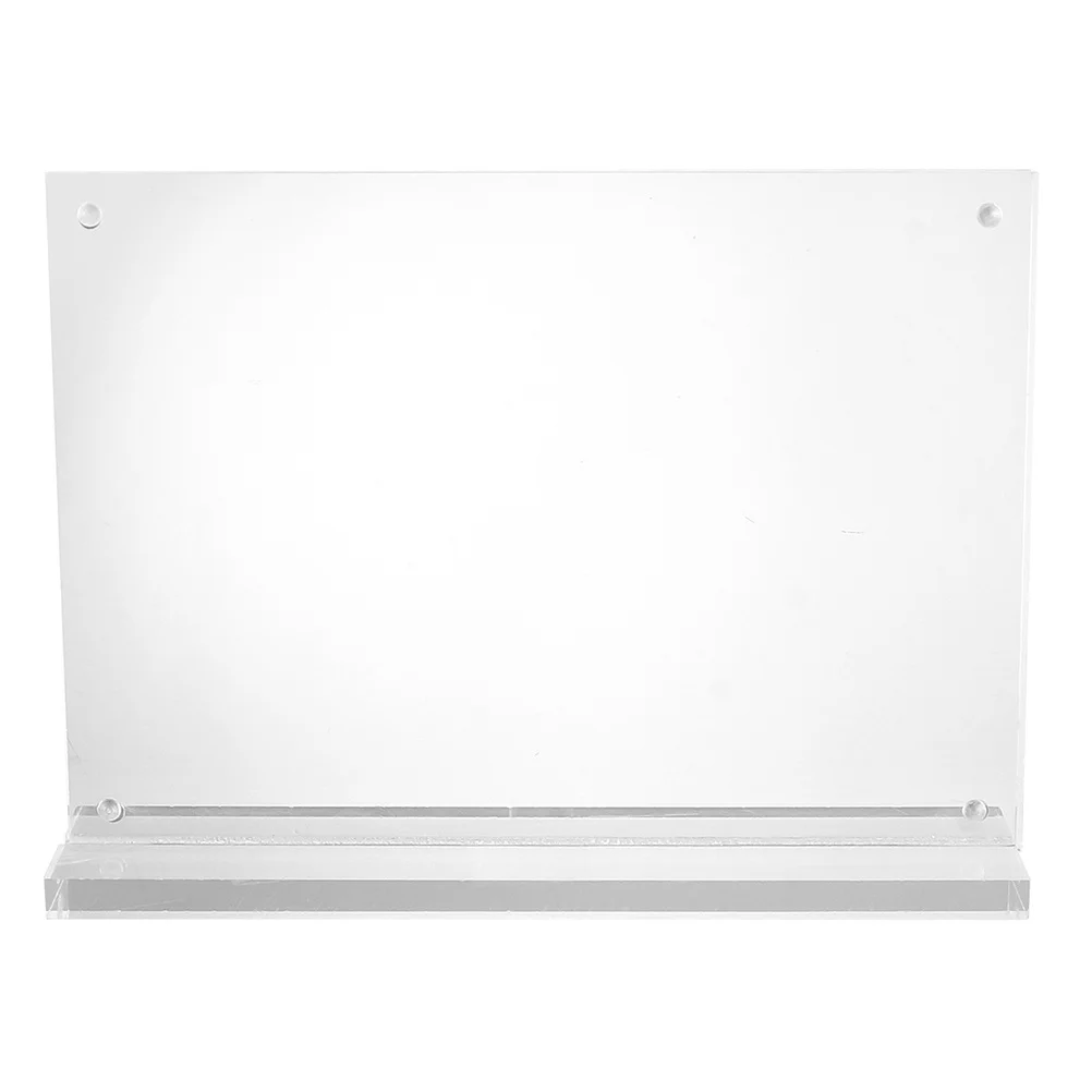 1Pcs Acrylic Sign Holder Table Stand Premium Quality Advertising Price Display Card Label Rack Lightweight Food Menu Display