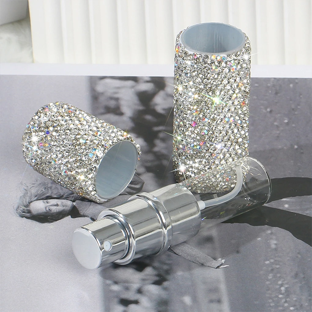 Refillable Perfume Bottle And Easy To Store 10ml Capacity ForLeak Proof All Baby Bottles Champagne Diamond