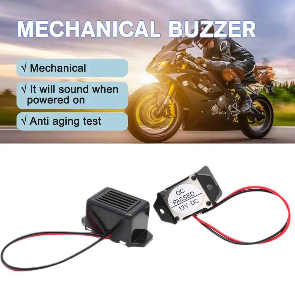 2315 Active Mechanical Buzzer 1.2V 3V 6V 9V 12V Rat Drive Solar Energy 75dB ABS Universal For All Cars A7R8