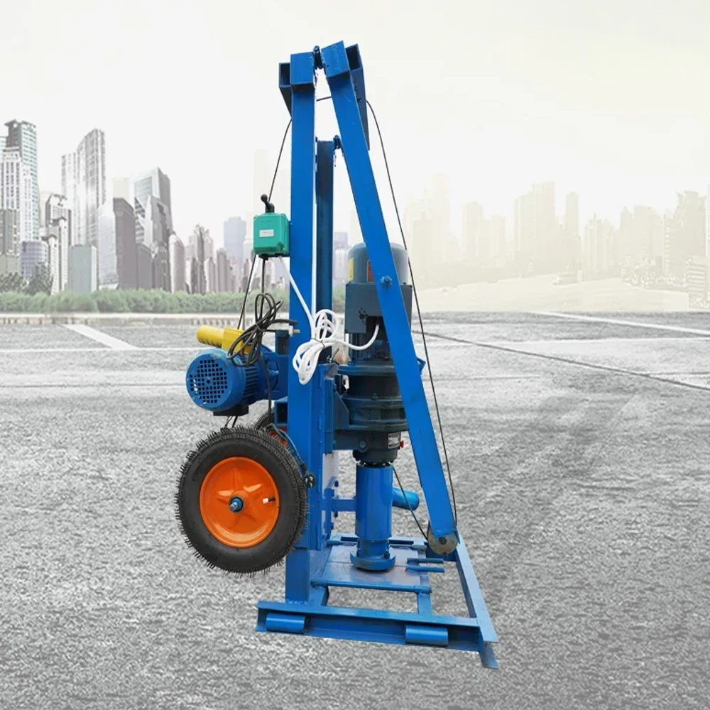cross-border 220V/380V Electric drilling rig Cheap 100m Bore Hole Portable Rotary Water Well Drill Rig for Sale
