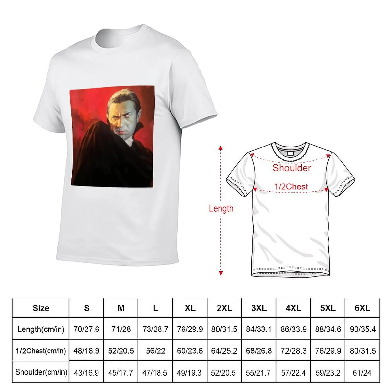 Count Dracula T-Shirt anime figures customs shirts men graphic