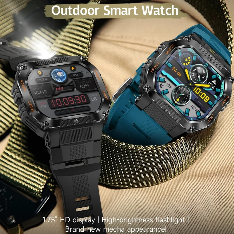 outdoor-men-women-sports-smart-watch-flashlight-waterproof-blue-tooth-call-480mah-battery-heart-rate-ht34-smartwatch-alarm-clock