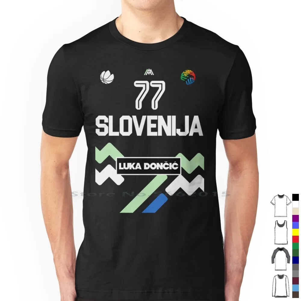 Luka Doncic Slovenia Jersey Fan Design 100% Cotton T Shirt Superbad Artist Band Fans Film Humor Joke Memes Michael Cera Movie